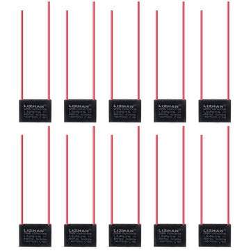 10pcs CBB61 450V 1.5uf Starting Capacitance AC Fan Capacitor CBB Motor Run Capacitor 450V 1.5F