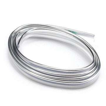 1m PVC Car Interior Decoration Strip DIY Dashboard Modification Trim (COLOR.: SILVER)