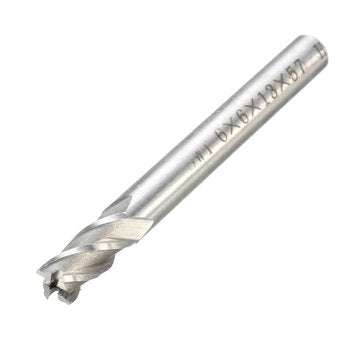 10pcs 2-10mm 4 Flute Milling Cutter HSS-Al  End Mill Cutter CNC Tool