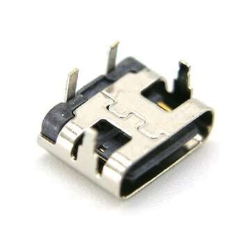 10PCS TYPE-C 2P In-Line Female Charging Socket With High-Current Charging Oval Plug