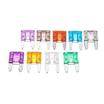 100pcs Mini Auto Fuse 10 Value Car Fuse Blade Kit Assortment with Box 2A 3A 5A 7.5A 10A 15A 20A 25A