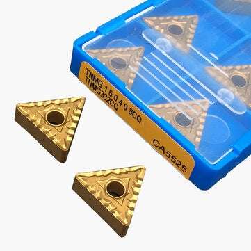 10pcs TNMG160408 CQ CA5525 Carbide Insert Lathe Cutter Tools External Turning Tool Solid Carbide Ins