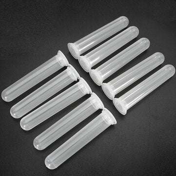 10Pcs 20mL Round Bottom Centrifuge Tube Clear Polypropylene EP Tube with Cap