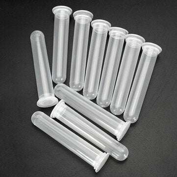 10Pcs 20mL Round Bottom Centrifuge Tube Clear Polypropylene EP Tube with Cap