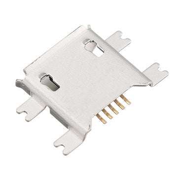 100pcs Micro USB Microphone Female Socket 5P Gold Plated 1.27mm Sink Board 5 Pin 4 Feet Patch For Sa