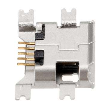 100pcs Micro USB Microphone Female Socket 5P Gold Plated 1.27mm Sink Board 5 Pin 4 Feet Patch For Sa