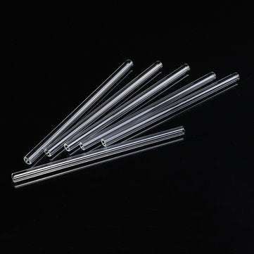 10Pcs Length 200mm OD 10mm 1.5mm Thick Wall Borosilicate Glass Blowing Tube Lab Factory School Home