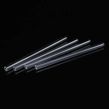 10Pcs Length 200mm OD 10mm 1.5mm Thick Wall Borosilicate Glass Blowing Tube Lab Factory School Home