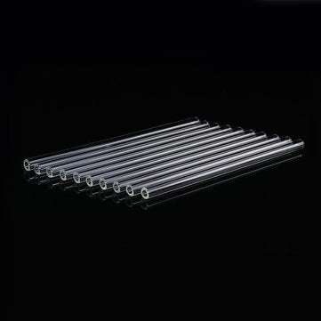10Pcs Length 200mm OD 10mm 1.5mm Thick Wall Borosilicate Glass Blowing Tube Lab Factory School Home