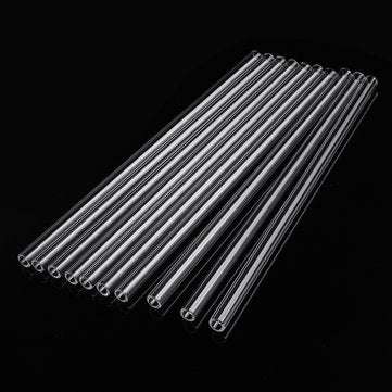 10Pcs 200x7x1mm Length 200mm OD 7mm 1mm Thick Wall Borosilicate Glass Blowing Tube Lab Factory Schoo