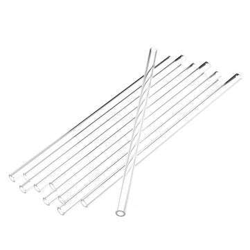 10Pcs 200x7x1mm Length 200mm OD 7mm 1mm Thick Wall Borosilicate Glass Blowing Tube Lab Factory Schoo