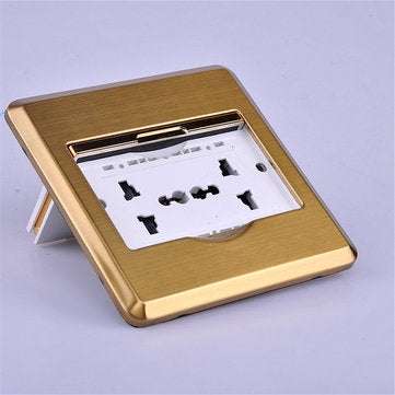 10A Floor Wall Plate Ground Power Outlet Universal Power Socket Charger Receptacle