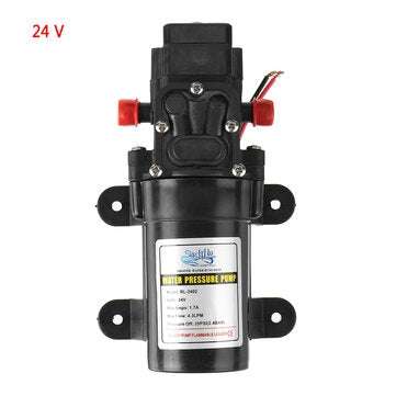 12V/24V Mini Diaphragm Pump Boat Self Priming Water Pump High Pressure Outdoor Boo... (VOLTAGE: 24V)