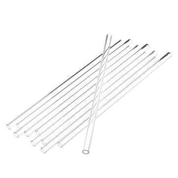 10Pcs 200mm OD 7mm 1.5mm Thick Wall Borosilicate Glass Blowing Tube