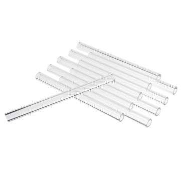 10Pcs Length 150mm OD 10mm 1mm Thick Wall Borosilicate Glass Blowing Tube Lab Tubes