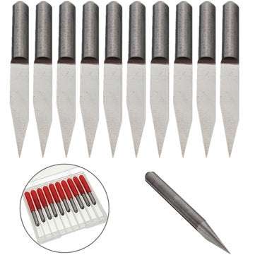 10pcs 20 Degree 0.2mm Tip 3.175mm Carbide PCB Engraving Bits End Mill Cutter