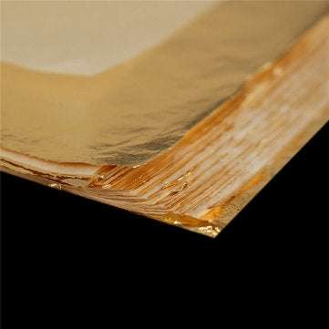 100Pcs Imitation Gold Foil Sheets Copper Leaf Sheets Transfer Leaf Sheets Gold Leaf Booklet 16cm16