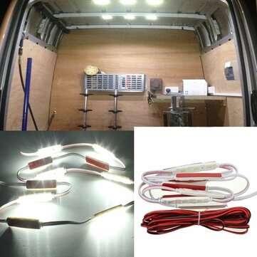 10pcs LED Car Interior Light For LWB Van Lorries Sprinter Ducato Transit 12V DIY