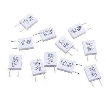 10pcs BPR56 5W 0.22R 0.22 Ohm 5w Non-inductive Ceramic Cement Resistor Wirewound Resistance