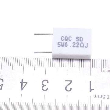 10pcs BPR56 5W 0.22R 0.22 Ohm 5w Non-inductive Ceramic Cement Resistor Wirewound Resistance