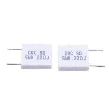10pcs BPR56 5W 0.22R 0.22 Ohm 5w Non-inductive Ceramic Cement Resistor Wirewound Resistance