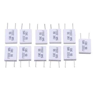 10pcs BPR56 5W 0.22R 0.22 Ohm 5w Non-inductive Ceramic Cement Resistor Wirewound Resistance