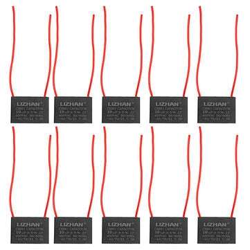 10pcs CBB61 450V 10uf Starting Capacitance AC Fan Capacitor CBB Motor Run Capacitor 450V 10F