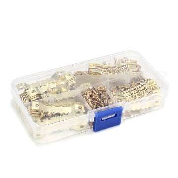 100Pcs Hanging Picture oil Painting Mirror Frame Saw Tooth Hooks Hangers Screws