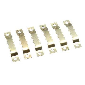 100Pcs Hanging Picture oil Painting Mirror Frame Saw Tooth Hooks Hangers Screws