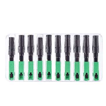 100pcs FTTH SC APC Fast Connector Fiber Optic Fast Adapter Straight Tail