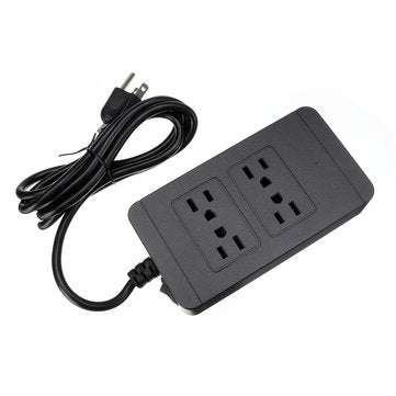 2500W Power Strip Socket 4 AC Outlets 4 USB Ports Charger Smart Power Switch Sock... (PLUG: USPLUG)