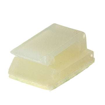 100pcs Electrical Cable Clamp White Plastic Wire Tie Rectangle Cable Mount Clip Clamp Self-adhesive