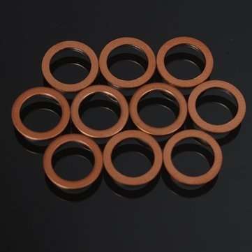 10pcs M10 Standard Copper Motorcycle Braided Clutch Brake Hose Washers Enhancement