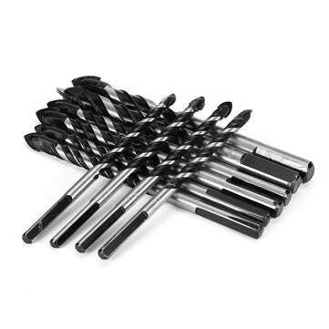 10Pcs Tungsten Carbide Drill Bit Set Twist Drill Bit for Porcelain Ceramic Tile Concrete Brick Glass