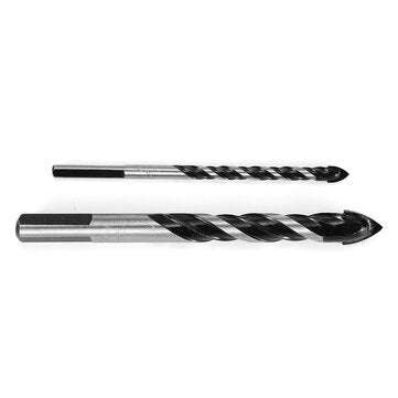 10Pcs Tungsten Carbide Drill Bit Set Twist Drill Bit for Porcelain Ceramic Tile Concrete Brick Glass