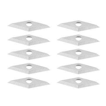 10pcs 16X16X2.5mm Diamond Carbide Insert For 10x28mm 35 Degree Arbor Wood Turning Tool