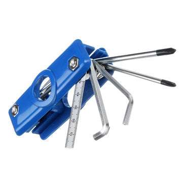 11-in-1 Multi Repair Tool Metal Multi Tool For Electric Acoustic Bass Guitar New (COLOR.: BLUE)