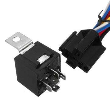 10pcs Interlocking 5 Pin Sockets 12V 40A Waterproof SPDT