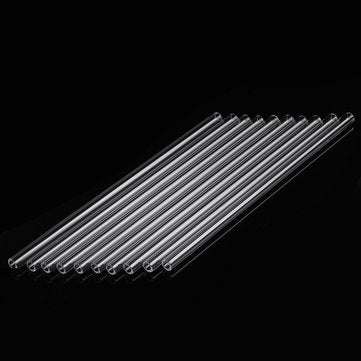 10Pcs 200x7x2mm Length 200mm OD 7mm 2mm Thick Wall Borosilicate Glass Blowing Tube Lab Factory Schoo
