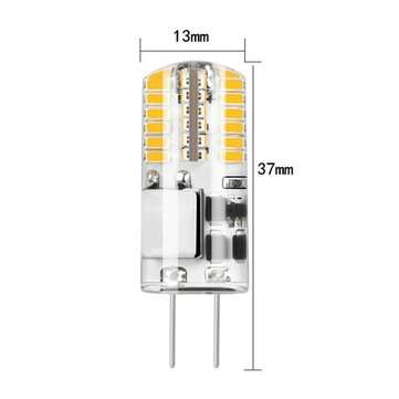 10PCS AC/DC12V 3W G4 48 LED Corn Bulb SMD3014 Warm White No Flicker Chandelier Light