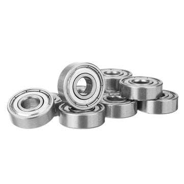 10Pcs High Carbon Steel Bearing 608ZZ Miniature Double Shielded Ball Bearing