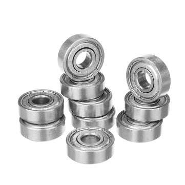 10Pcs High Carbon Steel Bearing 608ZZ Miniature Double Shielded Ball Bearing