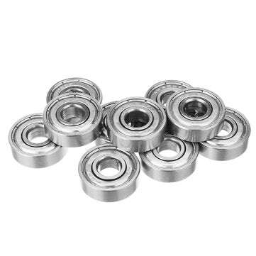 10Pcs High Carbon Steel Bearing 608ZZ Miniature Double Shielded Ball Bearing