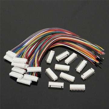 10PCS 9Pin 8S Terminal Wire Balance Charger Male/Female JST-XH Connector Wire