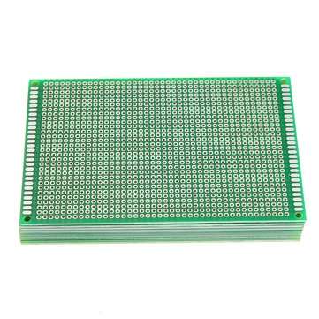 10pcs 8x12cm FR-4 2.54mm Single Side Prototype PCB Printed Circuit Board