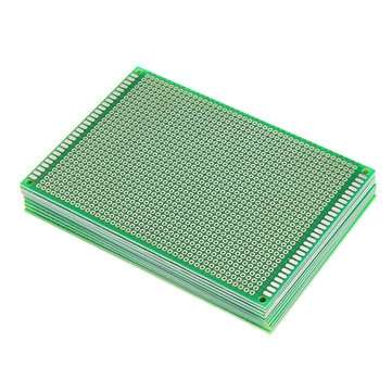 10pcs 8x12cm FR-4 2.54mm Single Side Prototype PCB Printed Circuit Board