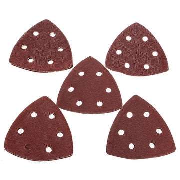 10pcs 90mm 40 60 80 100 120 Grit Sanding Sheets Triangle Sander Pads