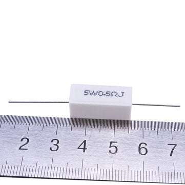 10pcs BPR56 5W 0.5R 0.5 Ohm 5w Non-inductive Ceramic Cement Resistor Wirewound Resistance