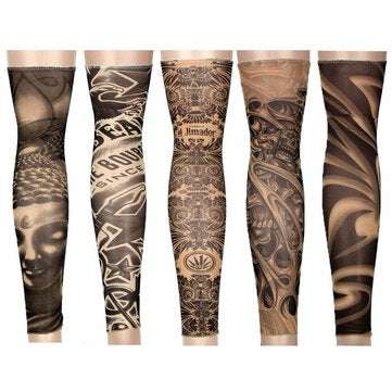 10pcs Tattoo Cooling Arm Sleeves Cover Motorcycle Riding Basketball Golf Sport UV Sun Protection