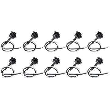 10Pcs Blue Light 12V-24V LED Clearance Side Marker Indicators Lights Lamp Lorry Truck Boat Trailer B